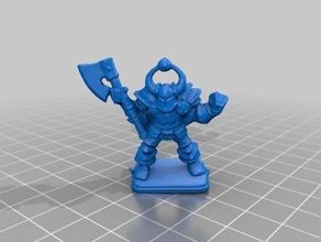 heroquest guerriero del caos giochi 3d print model - Mito3D