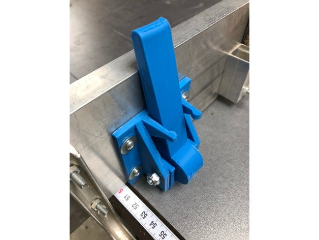 poign&eacutee verrouillage rapide excentrique sur apoio &agrave viser partes fixação 3D print model - Mito3D