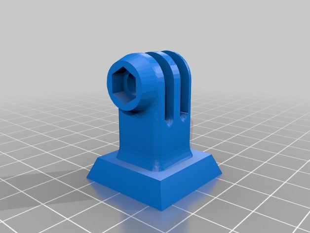 hama star05 gopro quick-release Kamera 3D print model - Mito3D