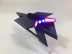 terminal velocity ship led lighting games spaceship 3d print model - Mito3D