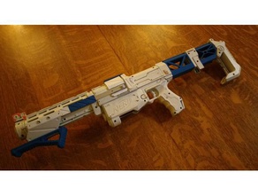 nerf recon-stock supports pre-recall toys games 3d print model - Mito3D