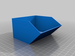 my customized simple part bin vickie 2 containers 3d print model - Mito3D