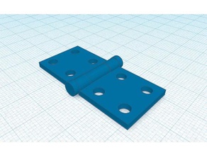 fully 3d printable hinge household 3d print model - Mito3D