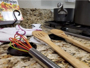 empilhamento de conexão colher descanso a cozinha jantar cozinhar modular 3d print model - Mito3D