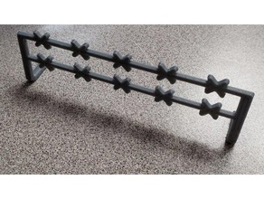 star wars legion barbed wire fence toy game accessories barrier terrain wall wargame 3d print model - Mito3D