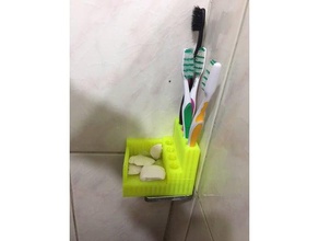 container toothbrushes bathroom 3d print model - Mito3D