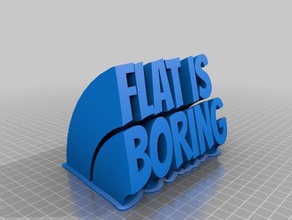 flat boring office customized 3d print model - Mito3D