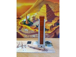 imhotep jogo de tabuleiro templo obelisco jogos 3d print model - Mito3D