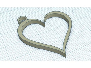coração chaveiro chaveiros 3d print model - Mito3D