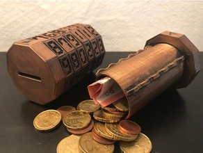 moneybox sparb&uumlchse codecryptex other crytex money box 3d print model - Mito3D