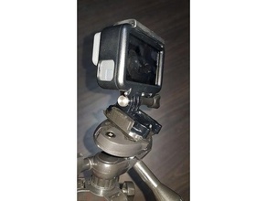 gopro adaptador de hama star05 liberação rápida câmara 3d print model - Mito3D