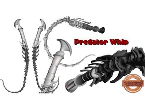 predator whip costume aliens bones cosplay prop weapon 3d print model - Mito3D