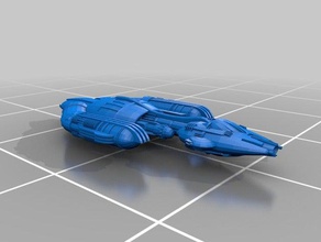 star trek krenim warship 3d printing 3d print model - Mito3D
