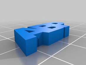 smykke med bogstaver abp 3d impressão 3d print model - Mito3D