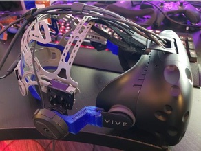 htc vive adaptador de soldadura arnés ampliado video juegos máscara soldar 3d print model - Mito3D