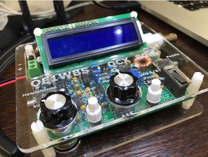qcx émetteur-récepteur lasercut logement de l'électronique 3dprinting hamradio ham radio 3d print model - Mito3D