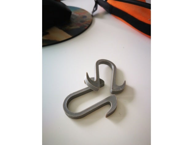 zaini gancio organizzazione borsa bar armadio appendiabiti easy print ivar 3D print model - Mito3D