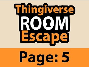 tre page 5 puzzles escaperoom escape room 3d print model - Mito3D