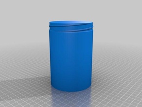meine angepasste container Rändelmutter Deckel Container 3d print model - Mito3D