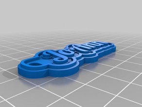 joann Schlüsselanhänger angepasst 3d print model - Mito3D