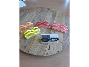 business card holder eyeglass office 3d print model - Mito3D