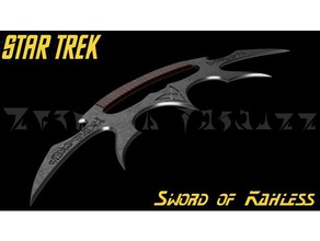 sword kahless video games bah leth cosplay accessory prop weapon klingon scifi star trek tv series show 3d print model - Mito3D