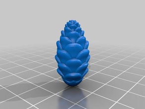 pinecone pendant jewelry 3d print model - Mito3D