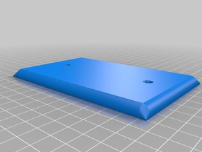 blank plate replacement parts customized 3d print model - Mito3D