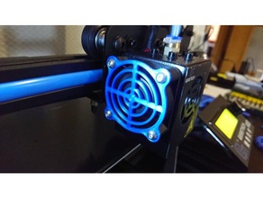 geeetech a10 hotend fan cover 3d printer parts 3d print model - Mito3D