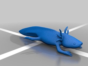 axolotlmodle modelos lindo maya mascota 3d print model - Mito3D