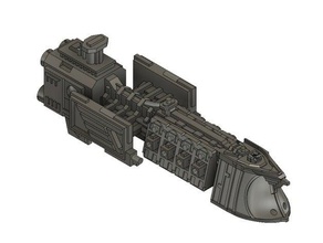 imperiale incrociatore leggero 2 i giocattoli giochi battlefleet gothic 3d print model - Mito3D