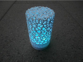 tree voronoi light rechargable sculptures customizable customizer 3d print model - Mito3D