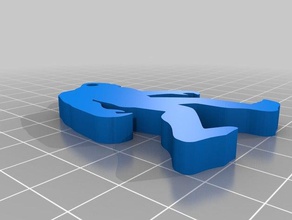 bigfoot trousseau de clés 3d l'impression 3d print model - Mito3D