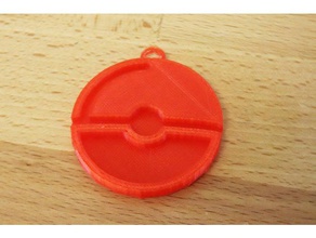 pokeball chaveiro chaveiros anime pokemon ir jogo de vídeo jogos 3d print model - Mito3D