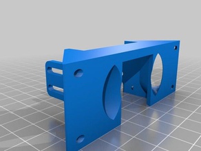 e3d custom um2 mount fan duct mod printer parts v6 ultimaker2 ultimaker 2 3d print model - Mito3D