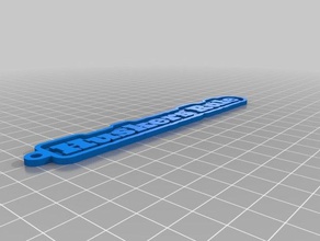 huskersrule keychain keychains customized 3d print model - Mito3D