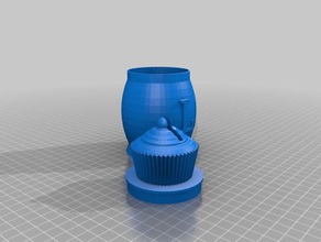 lm jar-bank - Spielzeug Spiele Münze cupcake mason Geld Pflanzer 3d print model - Mito3D