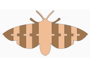 flexi falena doppia estrusione animali amimal articolato il bug doppio estrusore flessibile insetto eclettica due colori 3d print model - Mito3D