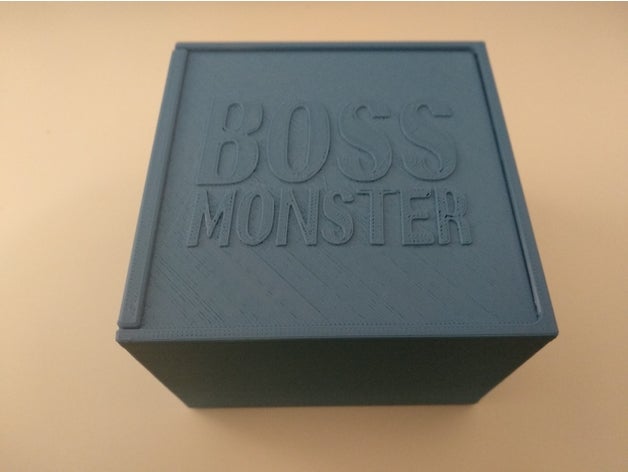 mostro boss casella di caja monstruo finale giocattolo gioco accessori 3D print model - Mito3D