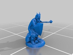 la tropa escudo chainball hd los juguetes juegos armadura ejército de mesa dd humanos soldadura trooper viking wargame 3d print model - Mito3D