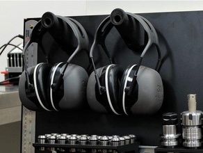 storage hook large earmuffs 3m peltor compatible tools 3d print model - Mito3D