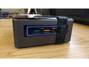 botão de guarda intel nuc i3-bnh computador 3d print model - Mito3D