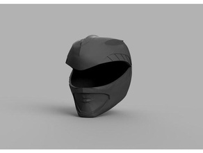 green power ranger casque version mise à jour accessoires de jeu mighty morphin 3d print model - Mito3D