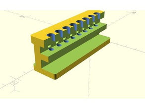 magnétique pcr bande de tube support 3d l'impression laboratoire stand rack portoir pour tubes 3d print model - Mito3D