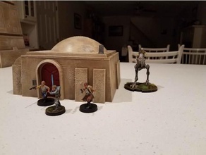 star wars legion small tatooine house 1 hobby terrain 3d print model - Mito3D