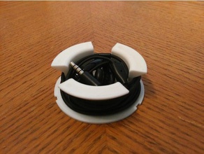 phone ear plug holder mobile 3d print model - Mito3D