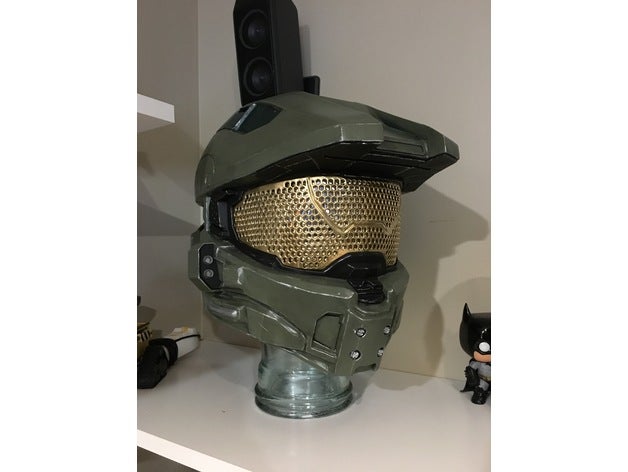 halo 4 tam boy kask vizör yüksek detay kostüm 3D print model - Mito3D