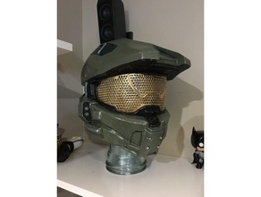 high detail visor halo 4 helmet full size costume 3d print model - Mito3D