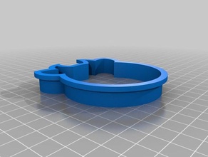 cow cookie cutter kitchen dining 3d print model - Mito3D