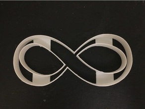 infinity symbol cookie cutter kitchen dining cookiecutter 3d print model - Mito3D